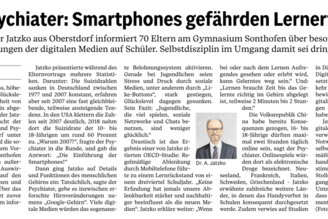 Dr. Jatzko zur Auswirkung digitaler Medien